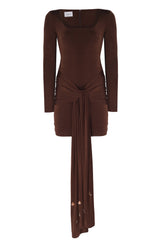 Cocoa Drape Dress