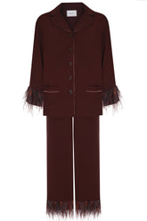 Brown Feathered Set