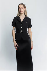 Elizabeth By Jerrushkâ - Siyah Blazer Ceket