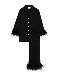 Black Feathered Set