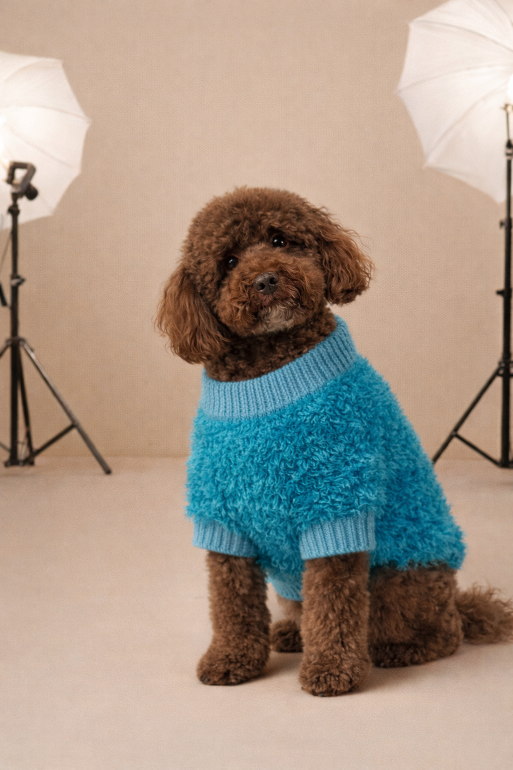 Blue Paw Knit