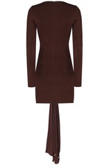 Cocoa Drape Dress